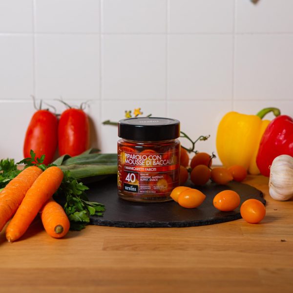 Piparolo con mousse di baccalà Ursini 250gr
