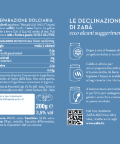 Alternative view of Zabà - zabaione 200g