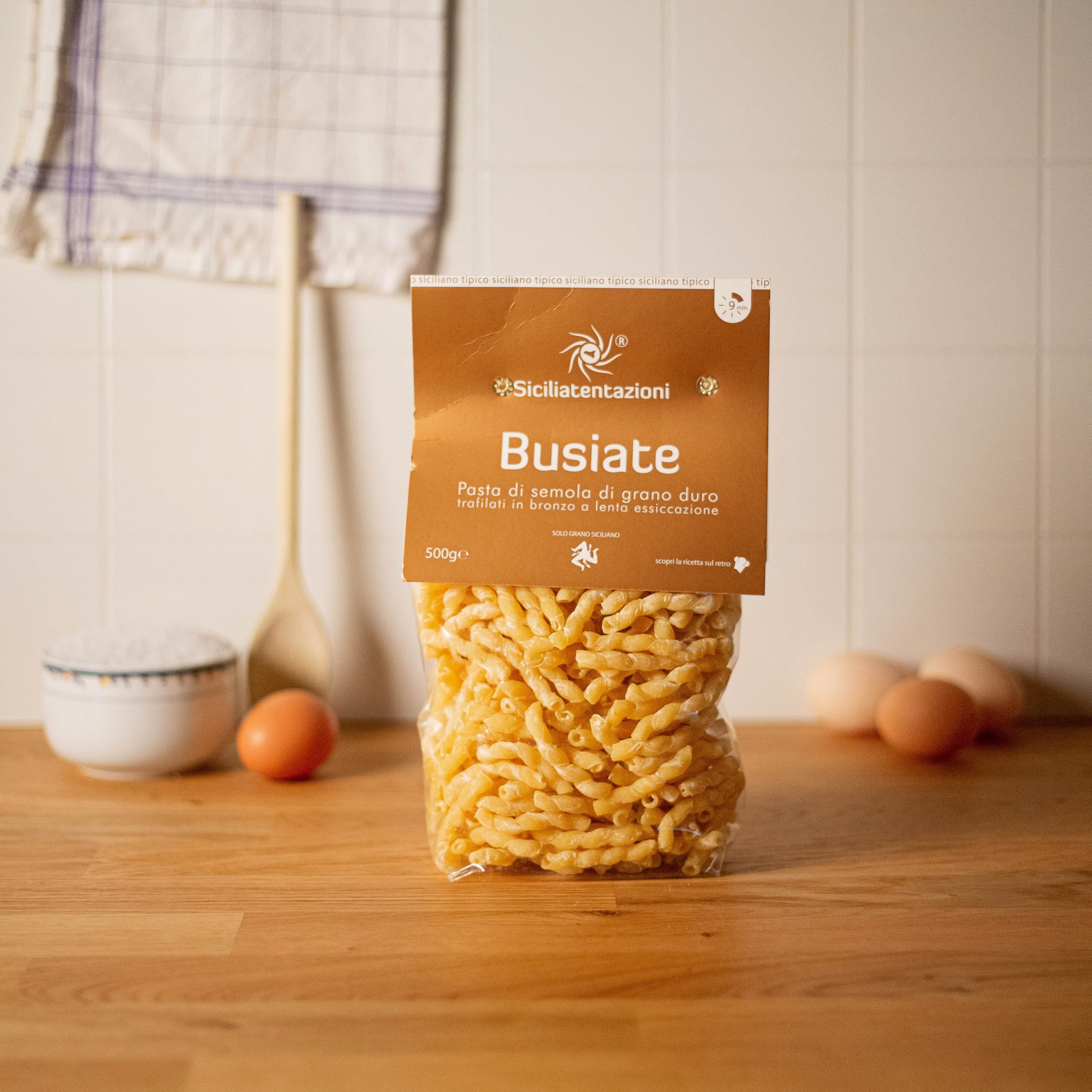 Busiate di semola di grano duro SiciliaTentazioni 500g